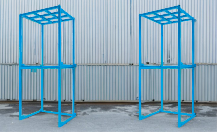 Mラック MR-1155　逆ネステナー　２段積み　導入事例イメージ