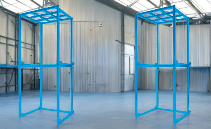 Mラック MR-1155　逆ネステナー　２段積み　導入事例イメージ