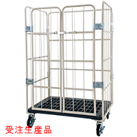 ロールボックスパレット カゴ台車 MJK-S1 ツードアタイプ 観音扉タイプ