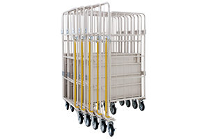 折りたたみ可能　ロールボックスパレット　カゴ台車　MPR-5　株式会社マキテック