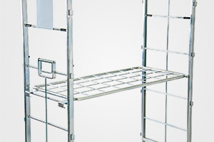 メッシュ式中間棚　四輪台車　コンパクトカート　MCC-4-2