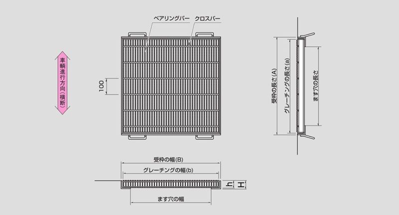 ZFH 細目ますぶた(四方落とし込み式)
