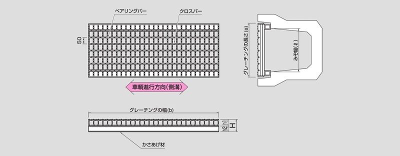 ZJK かさ上げみぞぶた(JISタイプ)