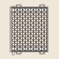 グレーチング　UKMA　110°オープンますぶた　ユニバーサルデザイングレーチング