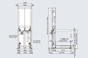 リフト装置　ARF4 搬送荷重Max220㎏　エアー昇降式