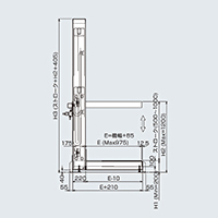 リフト装置　ARF4 搬送荷重Max220㎏　エアー昇降式