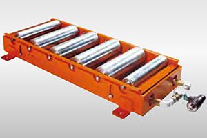 製品画像　ALR-PR-571508D　ローラ付タイプエアーリフト　ストローク：30㎜　中荷重タイプ　下降速度調整機能付　全長1508L