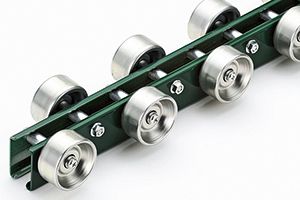 外観　SW-50WS-K　ホイールコンベヤ　プレスホイールコンベヤ(スチール製)　グラビティコンベヤ