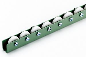 外観　W-26PMO　ホイールコンベヤ　樹脂製ホイールコンベヤ　グラビティコンベヤ
