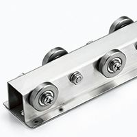 製品画像　W-36BW-SUS　ホイールコンベヤ　ステンレス製ホイールコンベヤ　グラビティコンベヤ