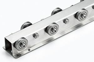 外観　W-36BW-SUS　ホイールコンベヤ　ステンレス製ホイールコンベヤ　グラビティコンベヤ