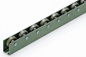 外観　W-40PU　ホイールコンベヤ　ウレタンゴム巻ホイールコンベヤ　グラビティコンベヤ