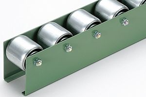 外観　W-5750D　ホイールコンベヤ　ローラ対応ホイールコンベヤ　グラビティコンベヤ