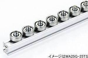 外観　WA25G-26PML　ホイールコンベヤ　アルミフレームキットホイールコンベヤ　グラビティコンベヤ