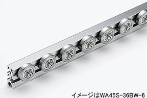 外観　WA45S-38TS-K　ホイールコンベヤ　アルミフレームキットホイールコンベヤ　グラビティコンベヤ