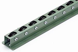 外観　WB-40RS　ホイールコンベヤ　合成ゴム巻ホイールコンベヤ　グラビティコンベヤ