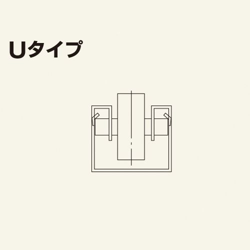 ホイールコンベヤ　フレーム形状　Uタイプ