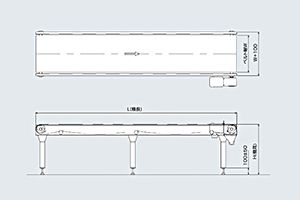 外観　AMB　モジュラーベルトコンベヤ　駆動コンベヤ　コンベヤ