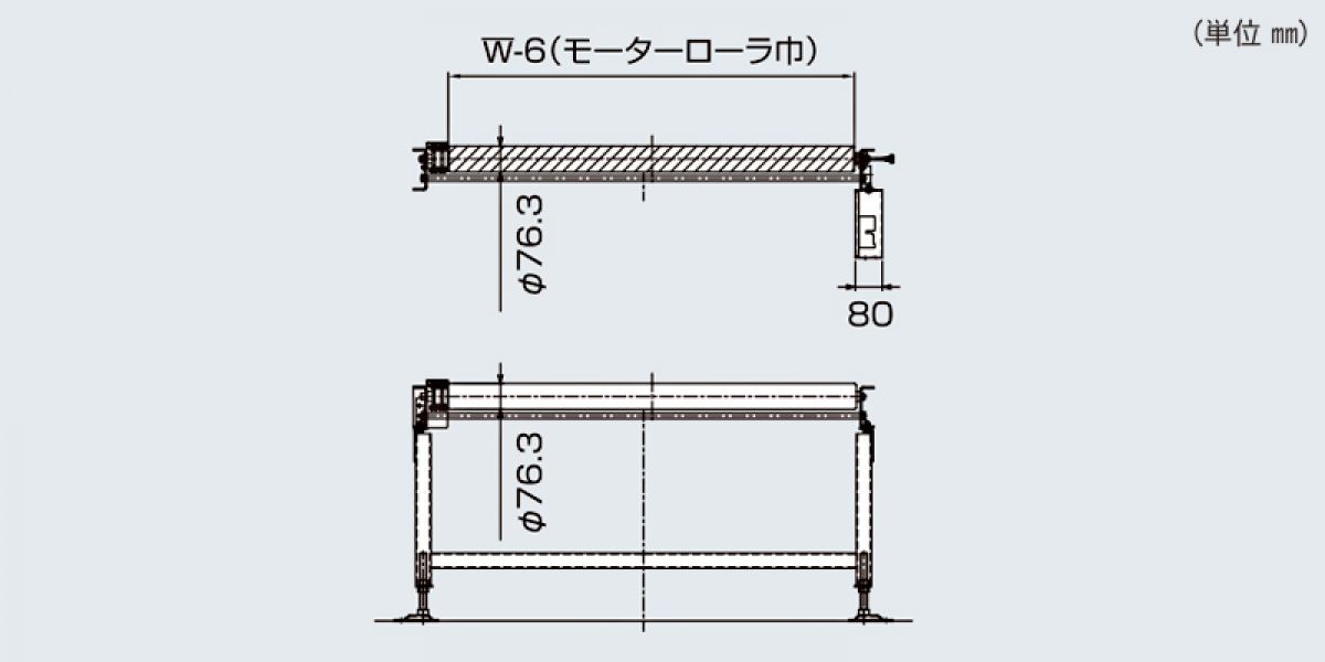 石見銀山 新井製作所 ウエストンローラー ブラシレスモーターローラー DC24V 標準型 外径60.5φ 周速10 ローラー幅600MM  ▽354-9766 5RS-605-10-600 1本