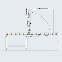 製品画像　JP-D モータローラ用ハネ上げユニット　駆動コンベヤ　コンベヤ