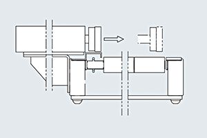 ブッシャ―(オプション）　SMD-CH　アルミフレーム製ローラコンベヤ　駆動コンベヤ　コンベヤ