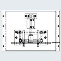 製品画像　ARST2　中荷重用リンク式エアーストッパー　搬送機器関連装置