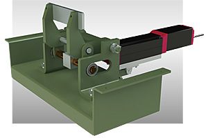 外観　ERST2　中荷重用リンク式電動ストッパー　搬送機器関連装置