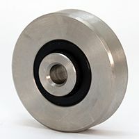HG-W50SUS　コンベヤ用ホイール　ステンレス製削り出しホイール