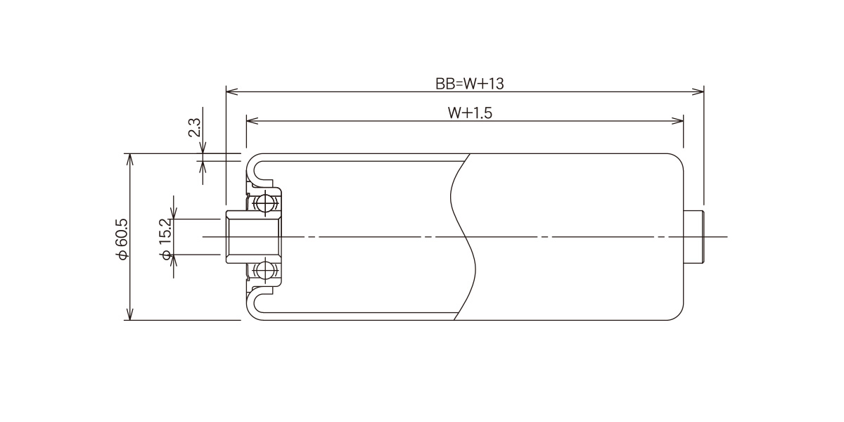 R-6023 コンベヤ用ローラ グラビティローラコンベヤ スチール製ローラ