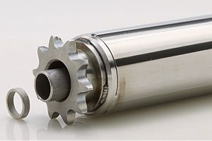 外観　SUS-KR-424010S　SUS-KR-424011S　コンベヤ用ローラ　駆動ローラコンベヤ　駆動ローラ