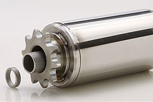 外観　SUS-KR-504010S　SUS-KR-504011S　コンベヤ用ローラ　駆動ローラコンベヤ　駆動ローラ