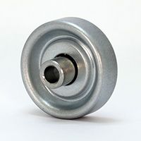 W-38TS-K　コンベヤ用ホイール　スチール製プレスホイール