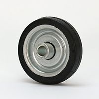 W-45RS　コンベヤ用ホイール　スチール製合成ゴム巻きホイール