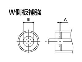溶接ローラ　W側板補強　コンベヤ用ローラ　グラビティローラコンベヤ