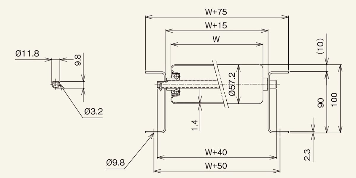 Drawing: R-5714P
Gravity Roller Conveyor
M Series