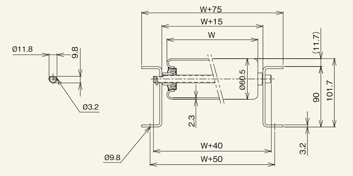 Drawing: R-6023P
Gravity Roller Conveyor
M Series
