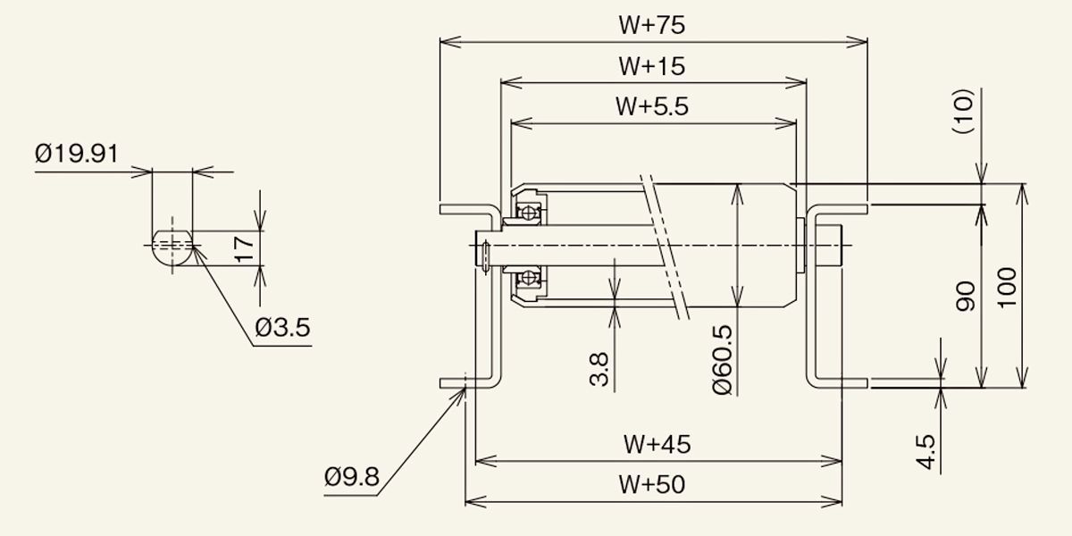 Drawing: R-6038SB
Gravity Roller Conveyor
M Series