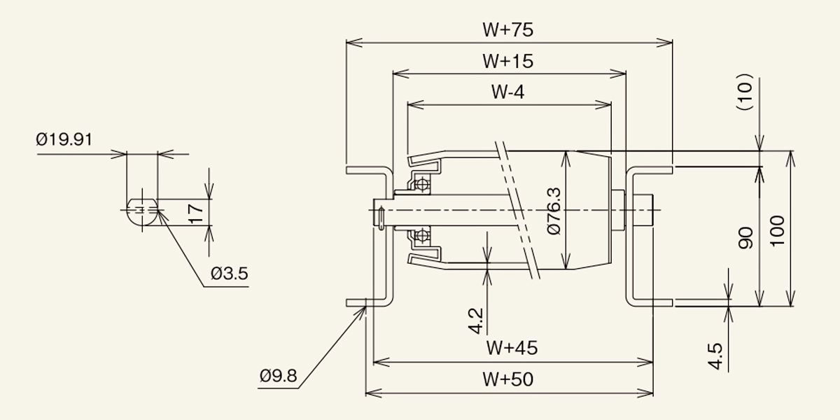 Drawing: R-7642N
Gravity Roller Conveyor
M Series