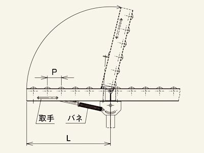 はね上げコンベヤ　B型　図面　スチール製グラビティローラコンベヤ(Mシリーズ)