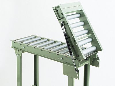 はね上げコンベヤ　C型　スチール製グラビティローラコンベヤ(Mシリーズ)