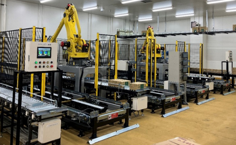 導入事例　パレタイジングロボット　株式会社マキテック